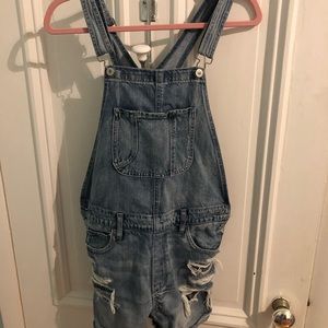 American Eagle Short Overalls